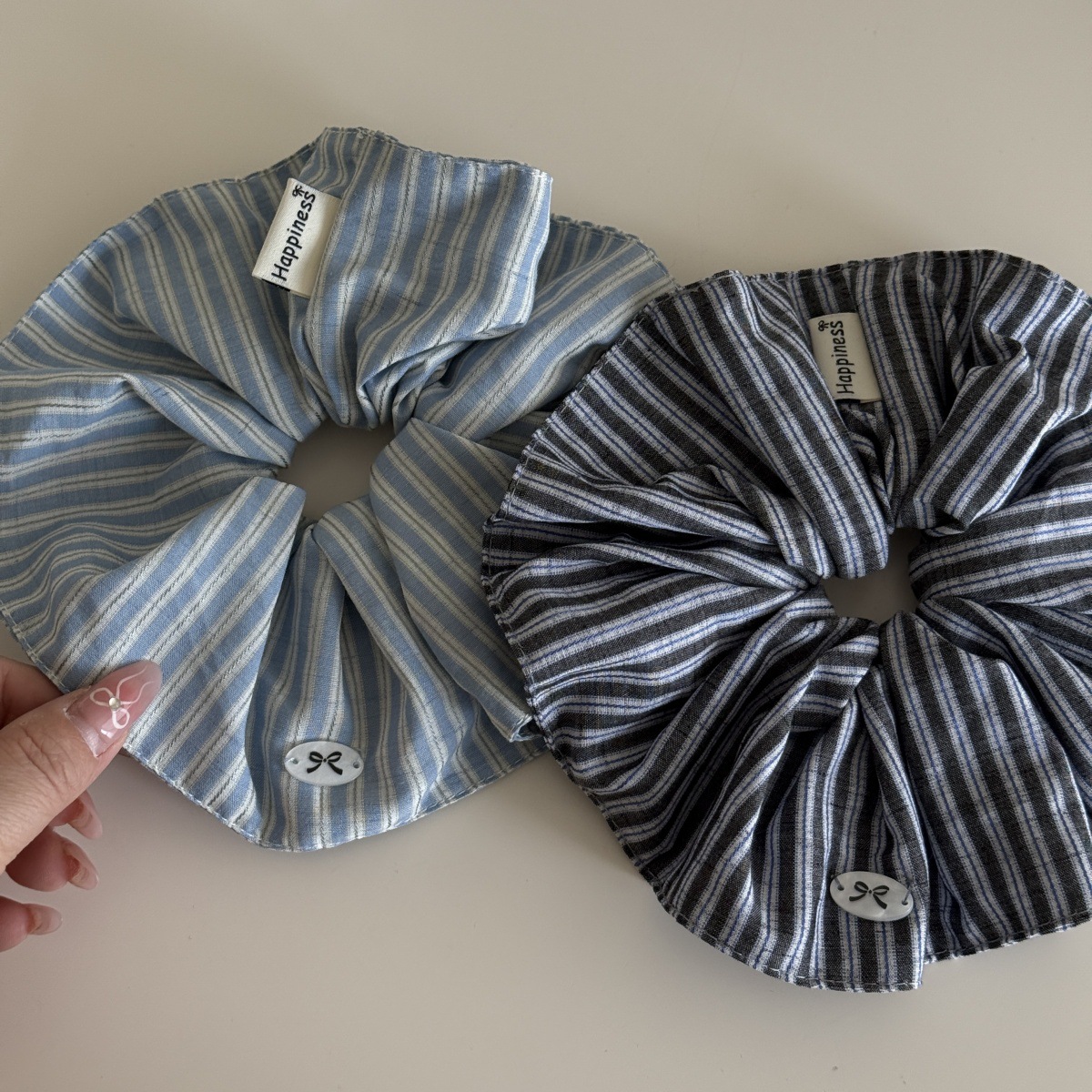 Blue Solid Color Silk Hair Ban - đánh giá và giá Women'S Fashion Korea