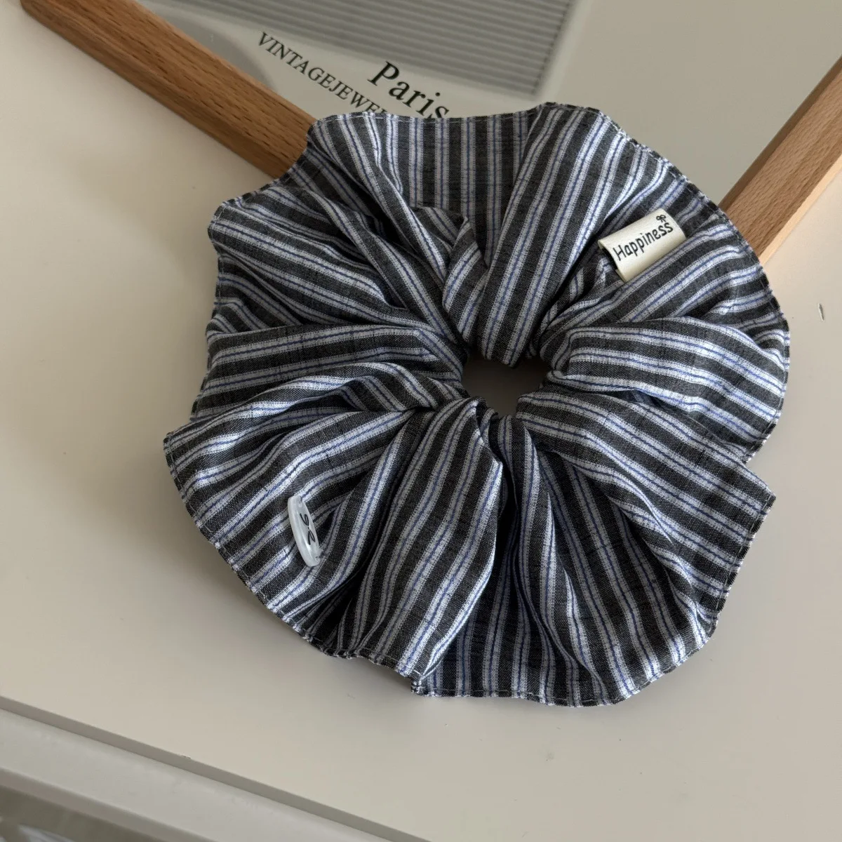Blue Solid Color Silk Hair Ban - đánh giá và giá Women'S Fashion Korea