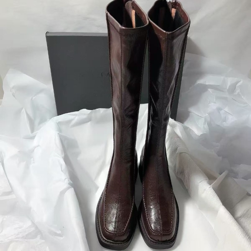 Round-toe Thick-soled Long Boo - đánh giá và giá Women'S Fashion Knee High Boots