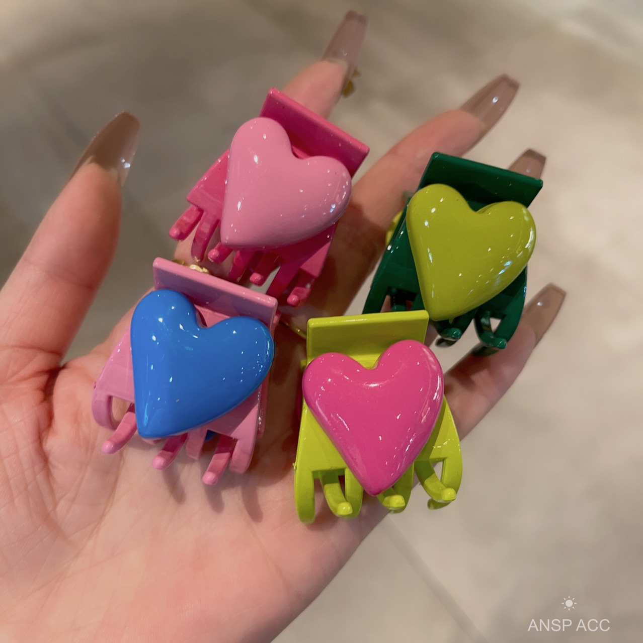 4pcs/set Colorful Heart Shape  - đánh giá và giá Women'S Fashion Korea