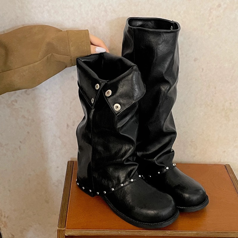 Ladies Slouchy Tube Tall Boots - đánh giá và giá Women'S Fashion Knee High Boots