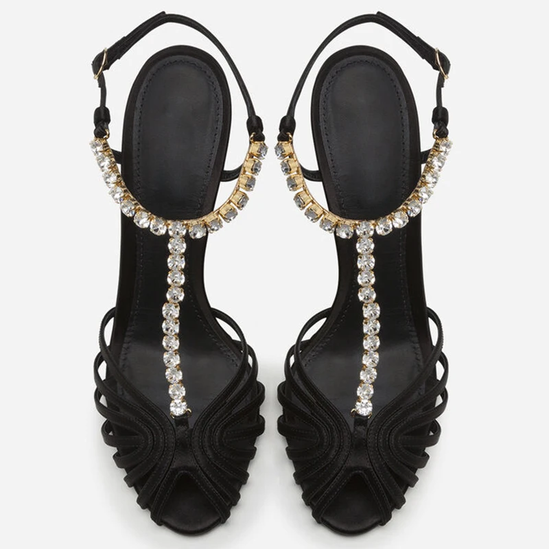 Rhinestone Chain T-Strap Hollo - đánh giá và giá Women'S Fashion Jewellery